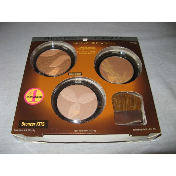 Physicians Formula Bronze Booster Kit Set w 3 Bronzer Shades and Brush NEW - Picture 1 of 3